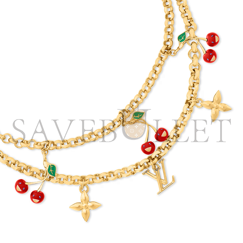 LOUIS VUITTON MURAKAMI LV X TM CERISE NECKLACE M02804 LOUIS VUITTON MURAKAMI LV X TM CERISE NECKLACE M02804